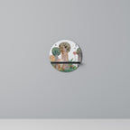 FLIGHT OVER Rundes Kunstregal in Schwarz