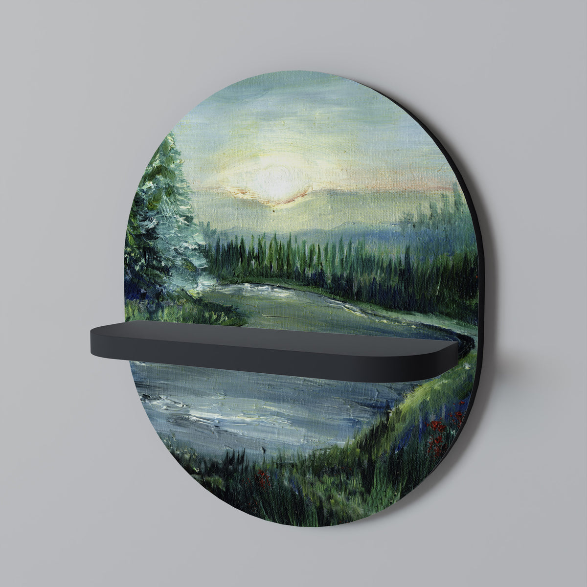 FOREST SUNSET Dekoratives Wandregal