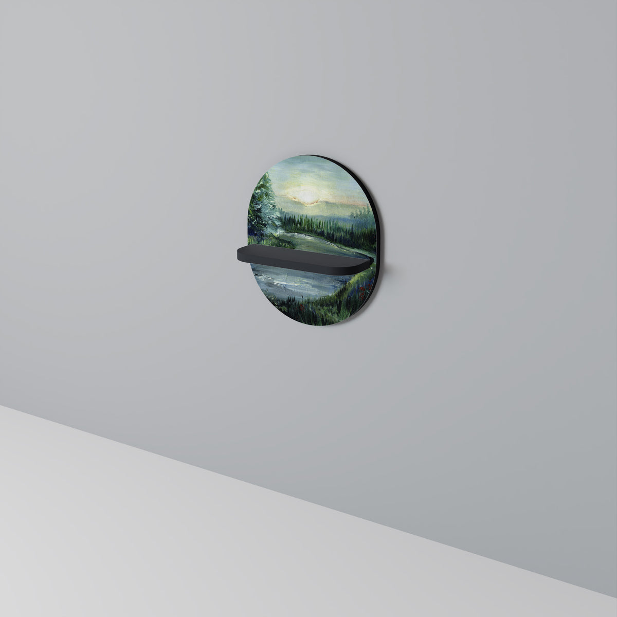 FOREST SUNSET Dekoratives Wandregal