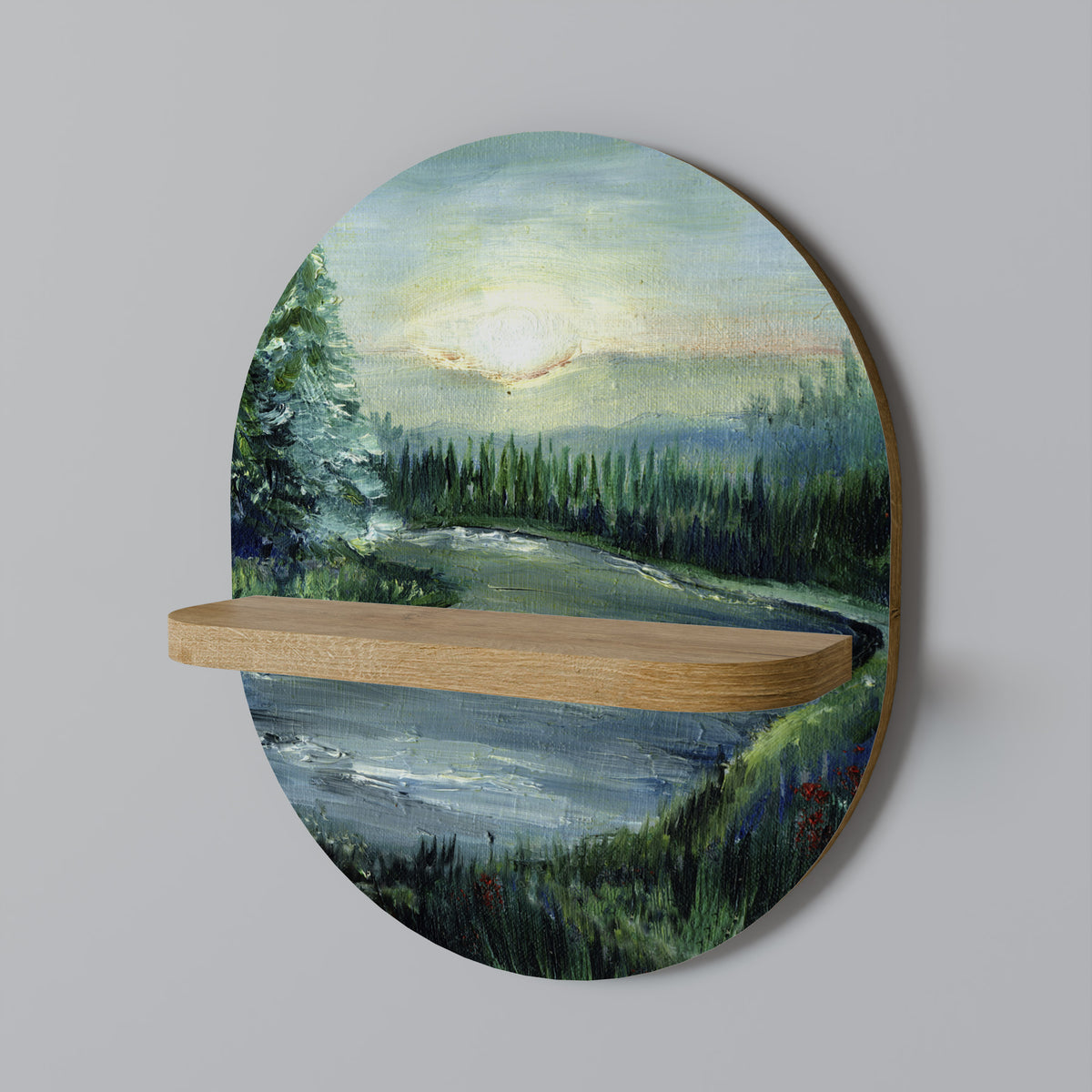 FOREST SUNSET Dekoratives Wandregal