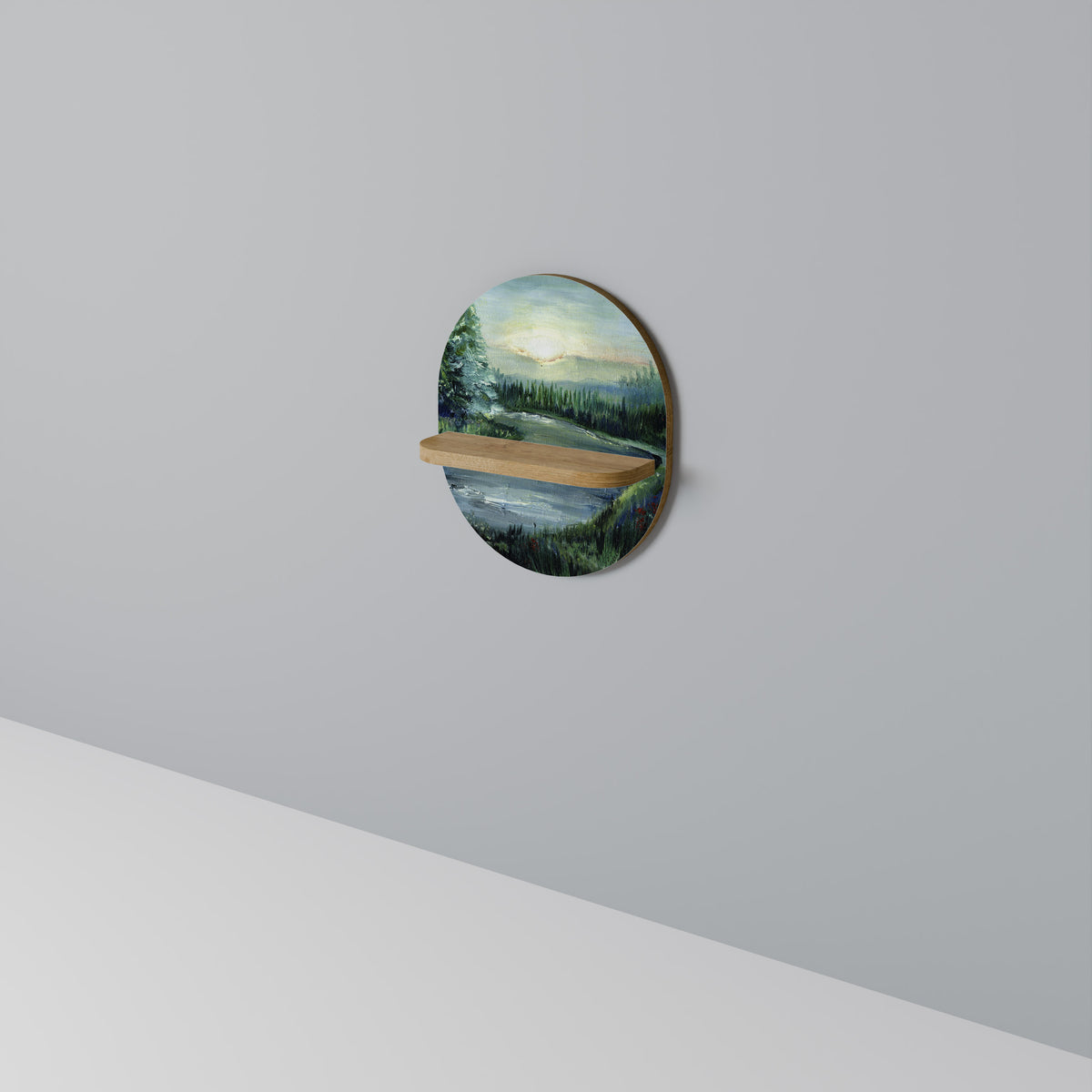 FOREST SUNSET Dekoratives Wandregal
