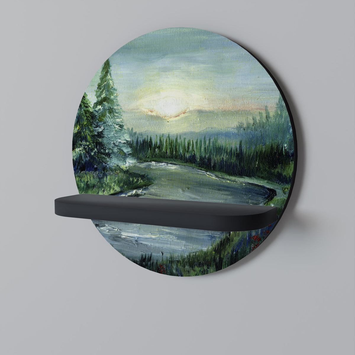FOREST SUNSET Dekoratives Wandregal
