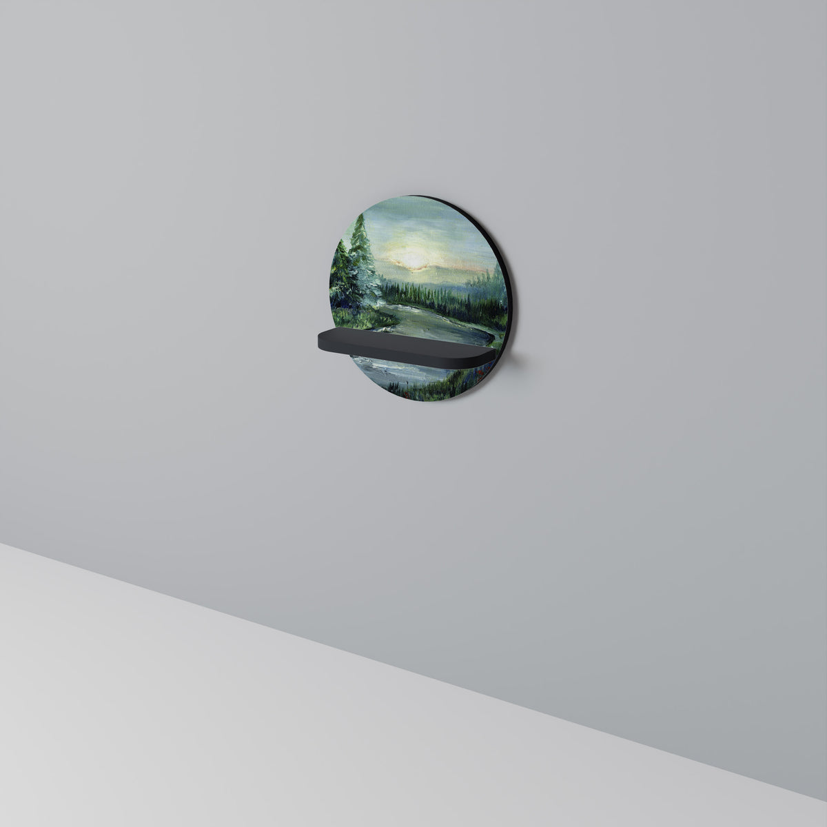 FOREST SUNSET Art Shelf