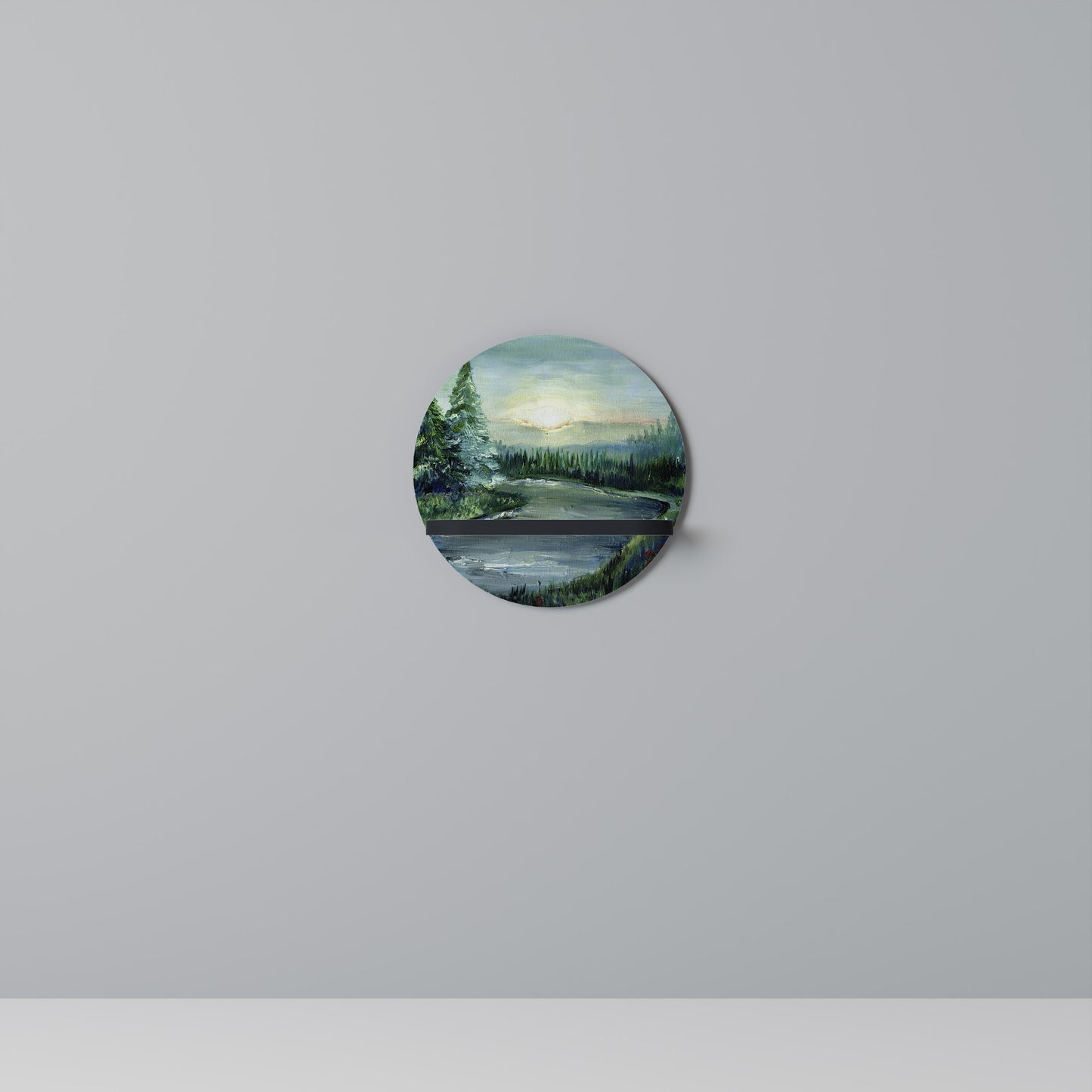 FOREST SUNSET Art Shelf