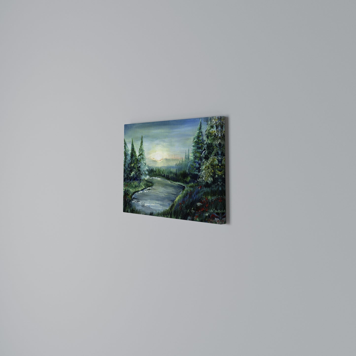 FOREST SUNSET Horizontal Canvas Print
