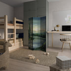 FOREST SUNSET Dekorativer Paravent - 3-teilig