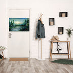 FOREST SUNSET Selbstklebendes Horizontal-Poster