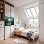 FOREST SUNSET Selbstklebendes Horizontal-Poster