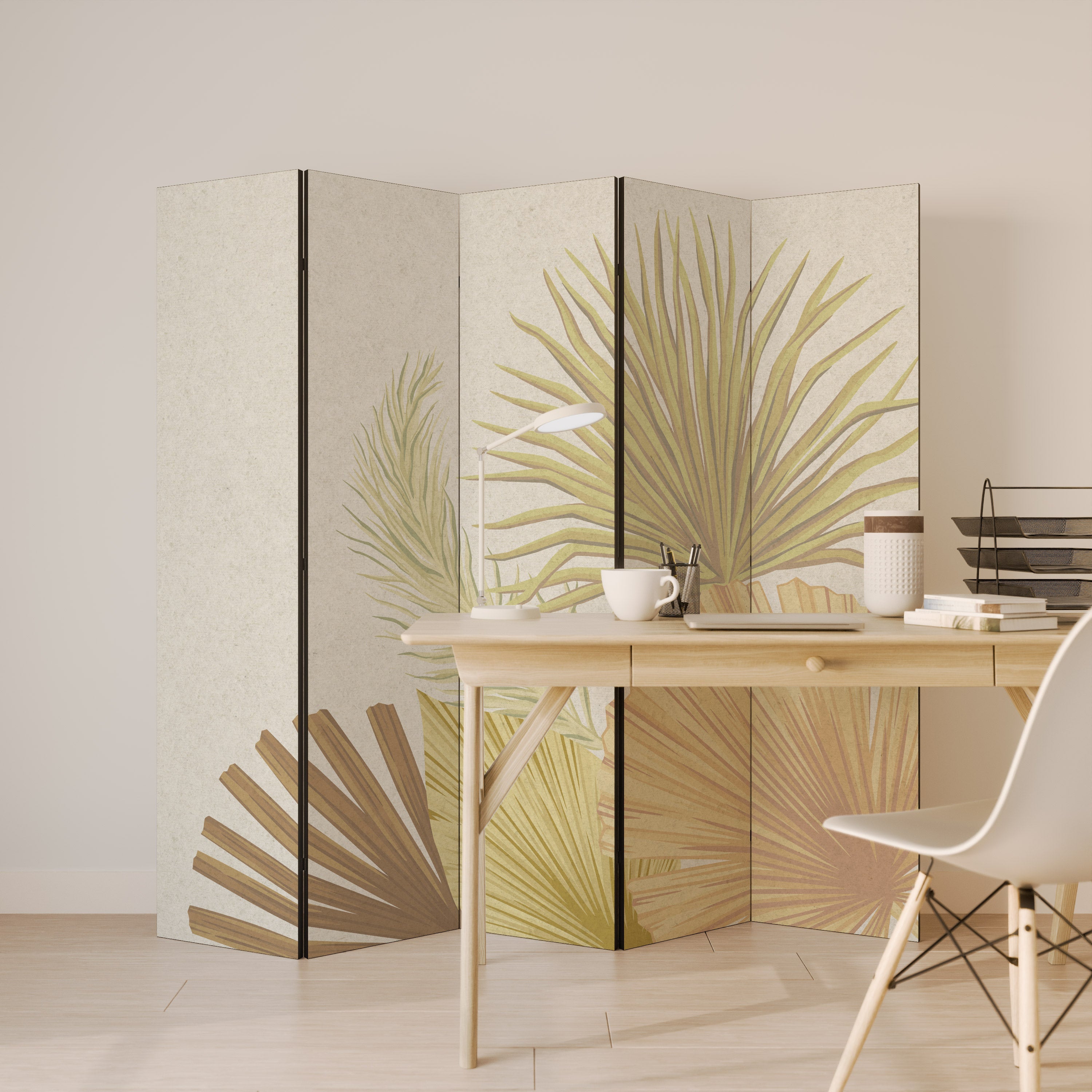 TROPICAL OUTBREAK Decorative 5-Panel Room Divider
