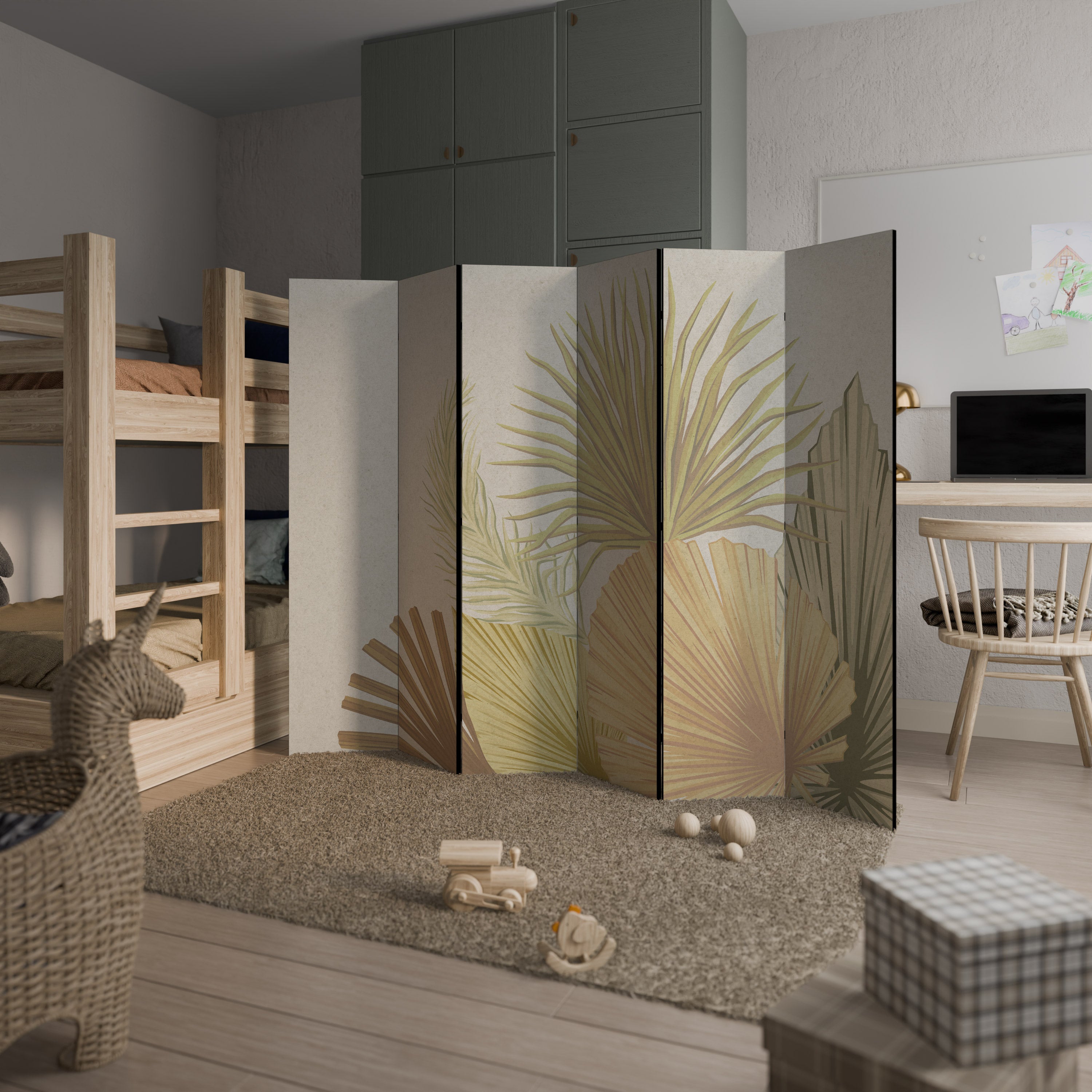 TROPICAL OUTBREAK 6-Panel Room Divider