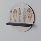 THE DELIQUESCE Rundes Kunstregal in Schwarz