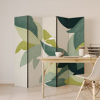 LEAFY VIBRATION Dekorativer Paravent - 5-teilig