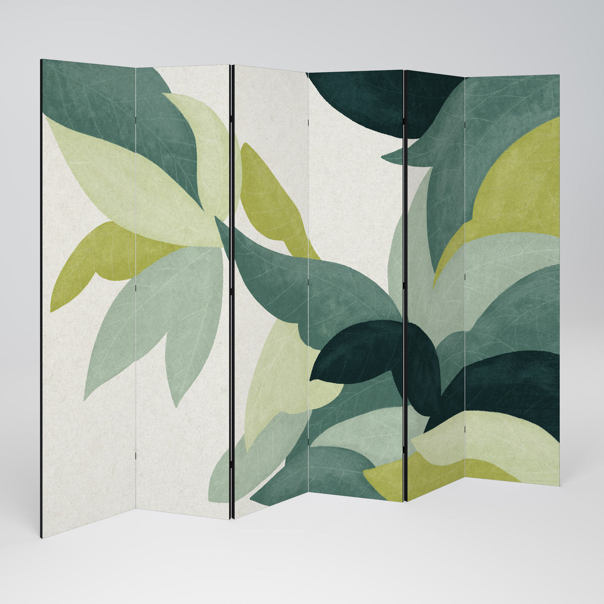 LEAFY VIBRATION 6-teiliger Paravent