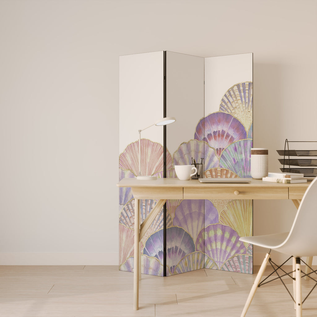 PASTEL OCEAN DREAMS Decorative 3-Panel Room Divider