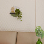 GREENERY WALK Rundes Kunstregal in Schwarz