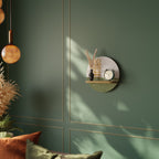 GREENERY WALK Rundes Kunstregal in Eiche-Optik