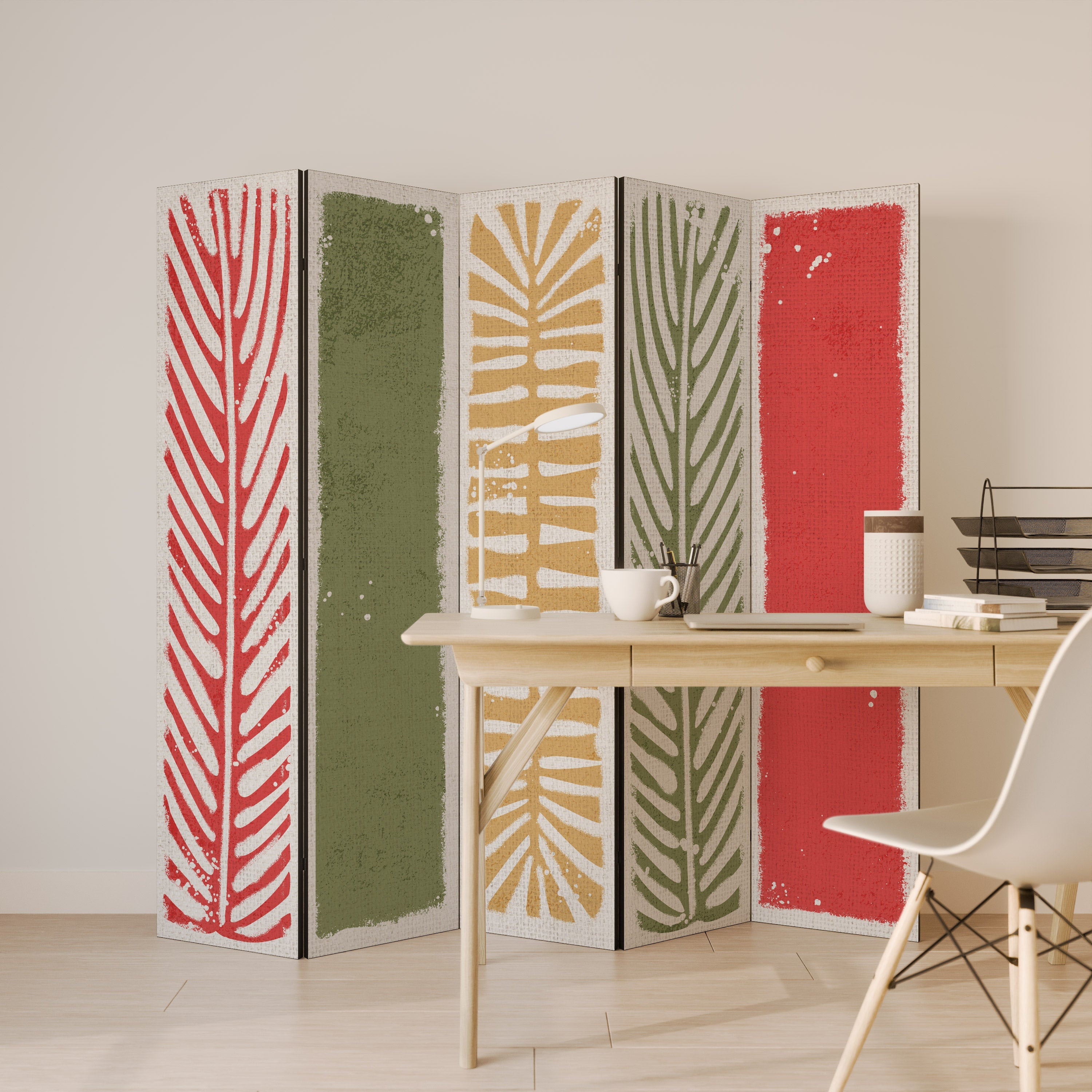 GREENERY WALK Decorative 5-Panel Room Divider