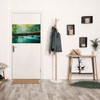 DREAMY WATERFALL GLIMMER Selbstklebendes Horizontal-Poster