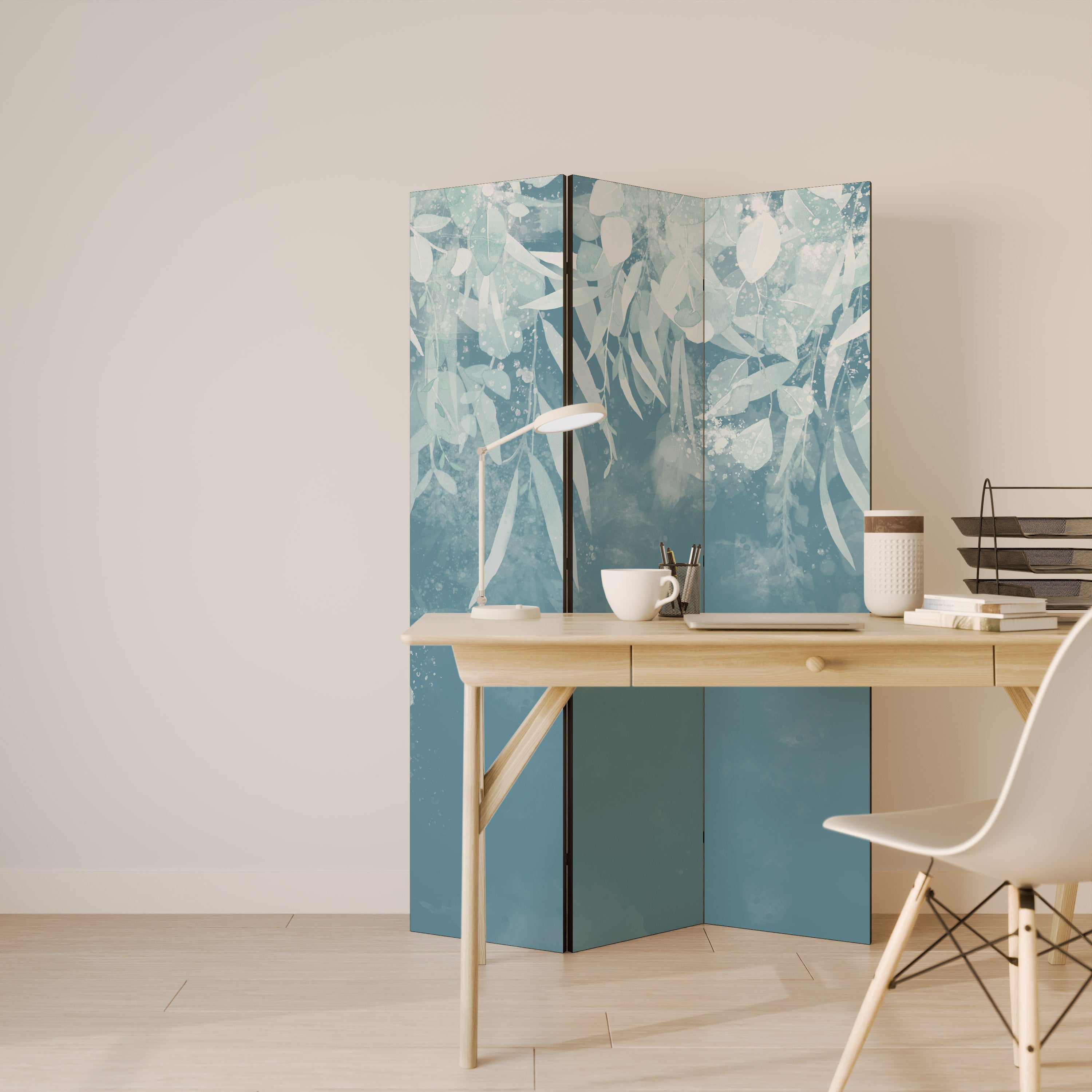 ELEGANT NATURES EMBRACE Dekorativer 3-teiliger Raumteiler