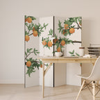 GORGEOUS ORANGE Dekorativer Paravent - 4-teilig