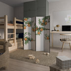 GORGEOUS ORANGE Dekorativer Paravent - 4-teilig