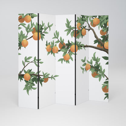 GORGEOUS ORANGE 5-teiliger Paravent