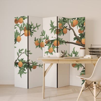 GORGEOUS ORANGE 5-teiliger Paravent