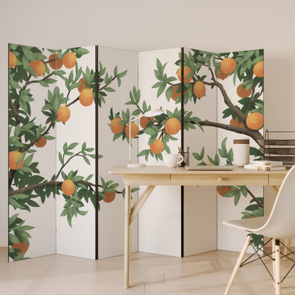 GORGEOUS ORANGE 6-teiliger Paravent