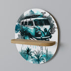 CARAVELLE LEGEND Ovales Kunstregal in Eiche-Optik