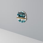 CARAVELLE LEGEND Ovales Kunstregal in Eiche-Optik