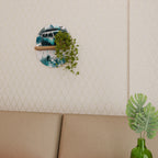 CARAVELLE LEGEND Ovales Kunstregal in Eiche-Optik