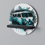 CARAVELLE LEGEND Rundes Kunstregal in Schwarz