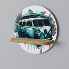 CARAVELLE LEGEND Rundes Kunstregal in Eiche-Optik