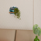 CARAVELLE LEGEND Rundes Kunstregal in Eiche-Optik