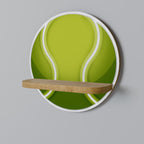 TENIS POINT Rundes Kunstregal in Eiche-Optik