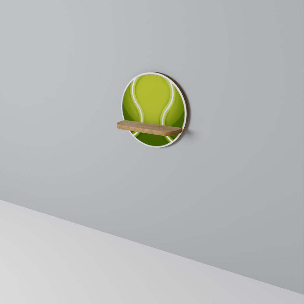 TENIS POINT Rundes Kunstregal in Eiche-Optik