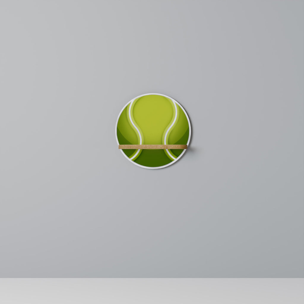 TENIS POINT Rundes Kunstregal in Eiche-Optik