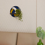 VOLLEYBALL HEED Rundes Kunstregal in Schwarz