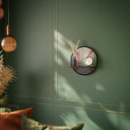 BASEBALL AlLURE Rundes Kunstregal in Schwarz