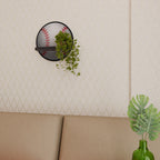 BASEBALL AlLURE Rundes Kunstregal in Schwarz