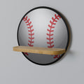 BASEBALL AlLURE Rundes Kunstregal in Eiche-Optik