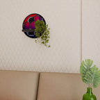 FOOTBALL DREAM Rundes Kunstregal in Schwarz