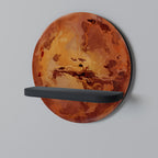 MARS TREAD Rundes Kunstregal in Schwarz