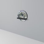 MOON WANDER Rundes Kunstregal in Schwarz