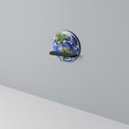 EARTH TROOP Rundes Kunstregal in Schwarz