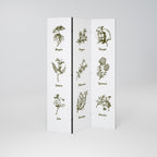 WHISPERS OF WILD HERBS 3-Panel Room Divider