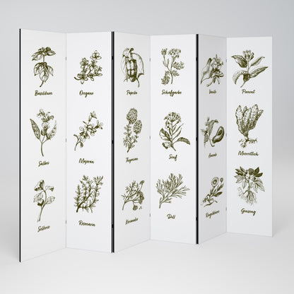 HERBAL FINESSE - DE 6-Panel Room Divider