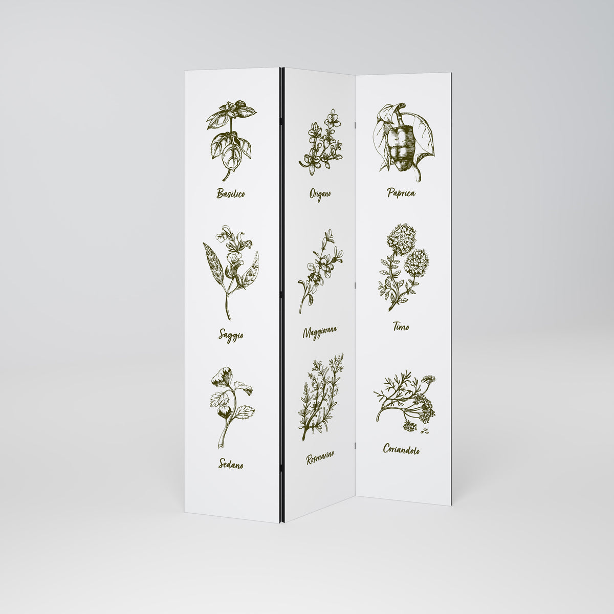 HERBAL FINESSE - IT 3-teiliger Paravent