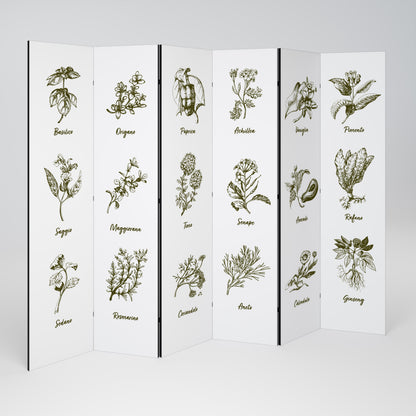 HERBAL FINESSE - IT 6-teiliger Paravent