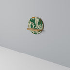 VERDANT PLEASURES Rundes Kunstregal in Eiche-Optik